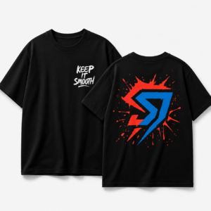 Keep It Smooth Black Oversized T-Shirt